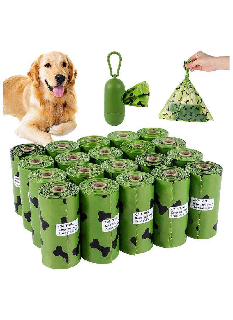 PoopBags - Elegant Pets Disposable 315 Bags 21 Rolls Lavender Scented With Dispenser Thick Disposable Bag And Leash Clip For Doggy Cats Puppy Large Biodegradable Leak Proof Dog Waste Bags - Image 1