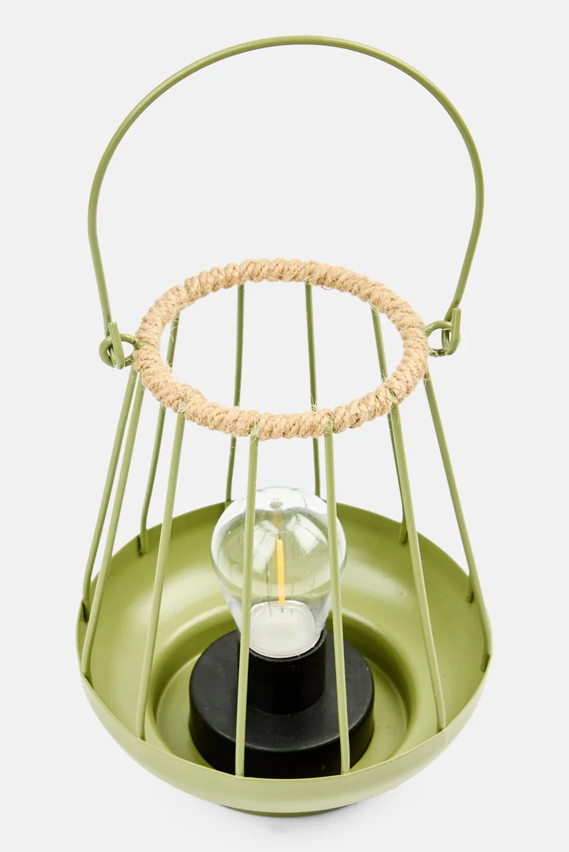 Muy Mucho LED Light Lantern, Sage Green