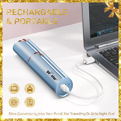 Gurelax Hair Remover for Women, Hair Removal Device, Facial Hair Removal for Women, Best Touch Face Shaver As Christmas Gift, Electric Upper Lip/Mustache Hair Remover, Included 2 x Replacement Heads - Image 5