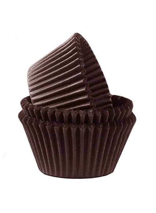 Bakerelation Bakerelation Standard Size Brown Cupcake PaperBaking CupCup Liners Brown Cupcake Liner50mmx30mm Pack of 100 Pcs  - Image 1
