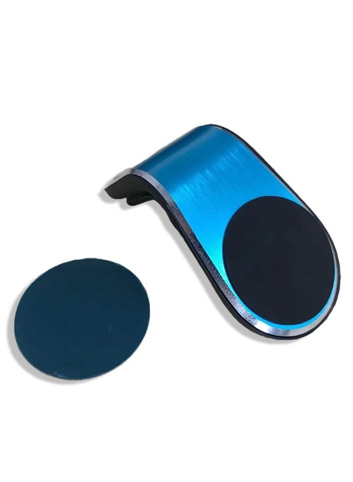 Blue, Car Phone Holder, Air Outlet Rotating Magnetic Phone Holder, Safer Phone Holder - Image 1