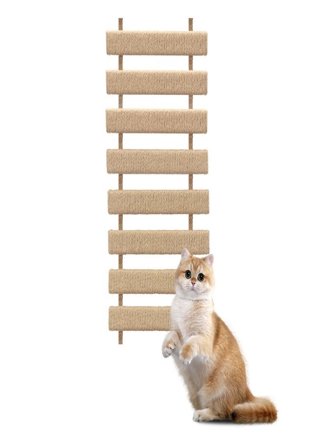 AGRICUE Cat Climbing Frame Bridge Cat Ladder Sisal Rope Cat Tree Tower Use for Cage Pet Furniture Toys ﻿ (Wood, 20in, 1) - Image 1