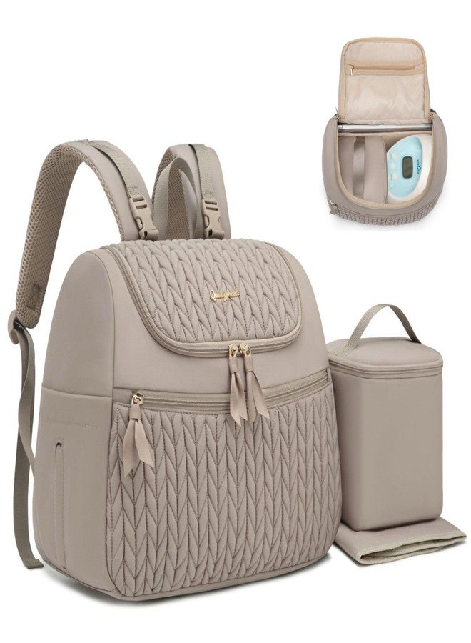 Qualyphant Breast Pump Bag for Spectra S1/S2 & Medela – Insulated Cooler Bag, 13" Laptop Sleeve, Diaper Backpack with Changing Pad – Lightweight, Water-resistant & Stylish for Work, Travel - Image 1