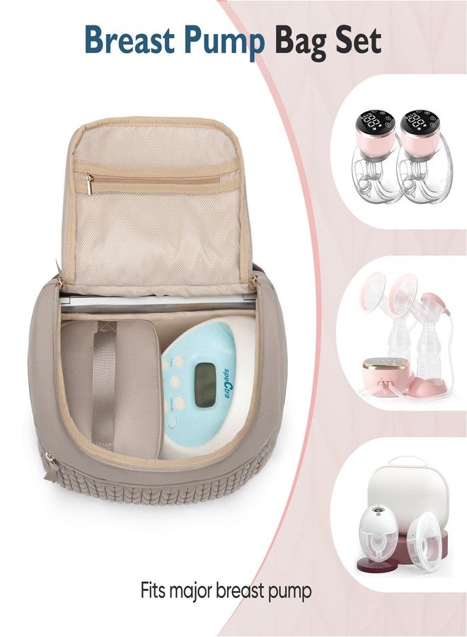 Qualyphant Breast Pump Bag for Spectra S1/S2 & Medela – Insulated Cooler Bag, 13" Laptop Sleeve, Diaper Backpack with Changing Pad – Lightweight, Water-resistant & Stylish for Work, Travel - Image 3
