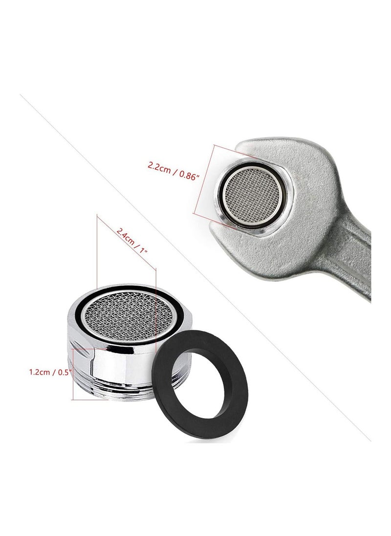 SYOSI - 3 Pcs Splash-Proof Faucet Nozzle Filter for Bathroom Kitchen Sink Spray Tap Attachment Single Handle High Arc Pull Out Taps Swivel Aerator - Image 1