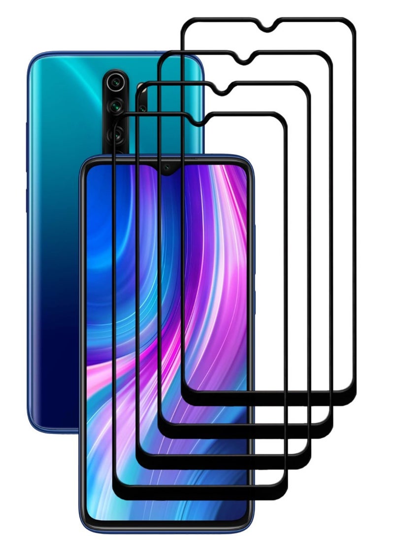 ACLIX 4 Pieces Antistatic ESD Dustproof Premium Quality High Definition Tempered Glass Screen Protector Designed For Xiaomi RedmiNote 8 Pro - Image 1