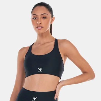 UNDER ARMOUR Women's Project Rock All Train Crossback Medium-Support Sports Bra
