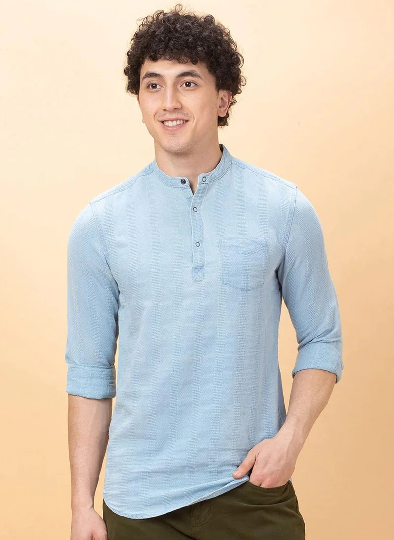 بيينغ هيومان Men Slim Fit Opaque Casual Shirt