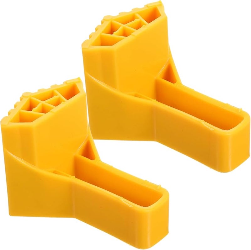 2Pcs Yellow Non Slip Ladder Feet Covers Anti Skid Mats For Home And Outdoor Use - Image 2