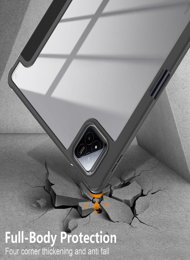 Gylint Case for Xiaomi Pad 7 Pro/Pad 7 11.2 inch 2024, Hybrid Slim Case Cover [Built-in Pencil Holder] Shockproof Cover with Clear Transparent Back Shell for Xiaomi Pad 7 Pro/Pad 7 11.2'' Black - Image 5