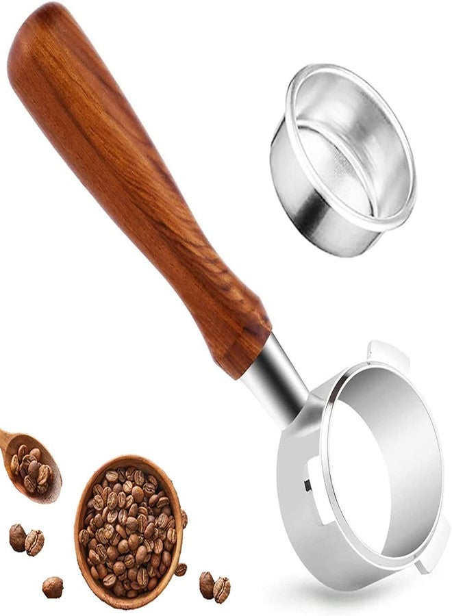 Eitonbu 54mm Coffee Bottomless Portafilter, Compatible with Breville Barista Bes 870/878/880 Replacement Parts Bottomless Portafilter（brown）. - Image 1