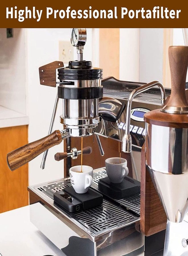 Eitonbu 54mm Coffee Bottomless Portafilter, Compatible with Breville Barista Bes 870/878/880 Replacement Parts Bottomless Portafilter（brown）. - Image 3