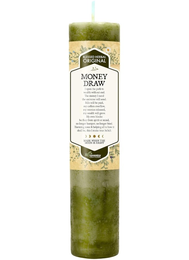 Coventry Creations - Blessed Herbal Money Draw Candle - Image 1