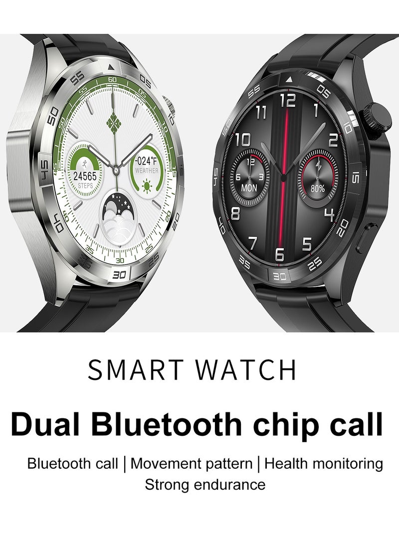 RollsTimi  Men's smart watches have a full touch screen, voice chat, heart rate, sleep monitoring, etc.Waterproof watch, Bluetooth pairing Android and iOS, sports watch, outdoor watch  - Image 3