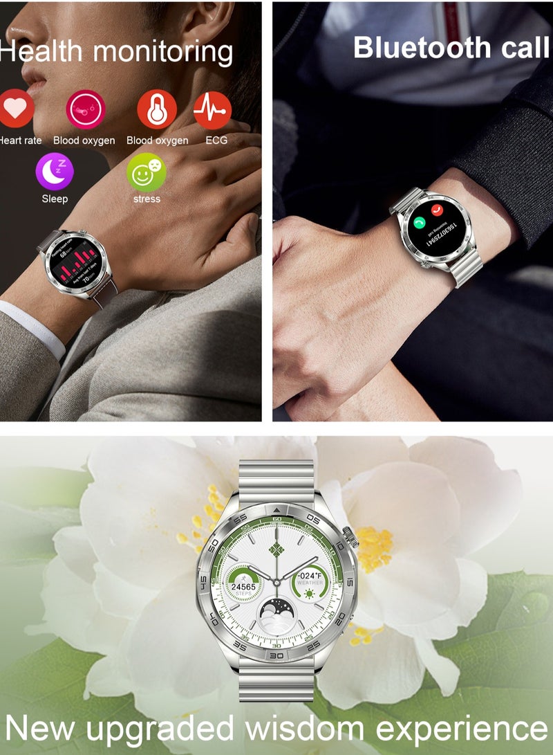 RollsTimi  Men's smart watches have a full touch screen, voice chat, heart rate, sleep monitoring, etc.Waterproof watch, Bluetooth pairing Android and iOS, sports watch, outdoor watch  - Image 4