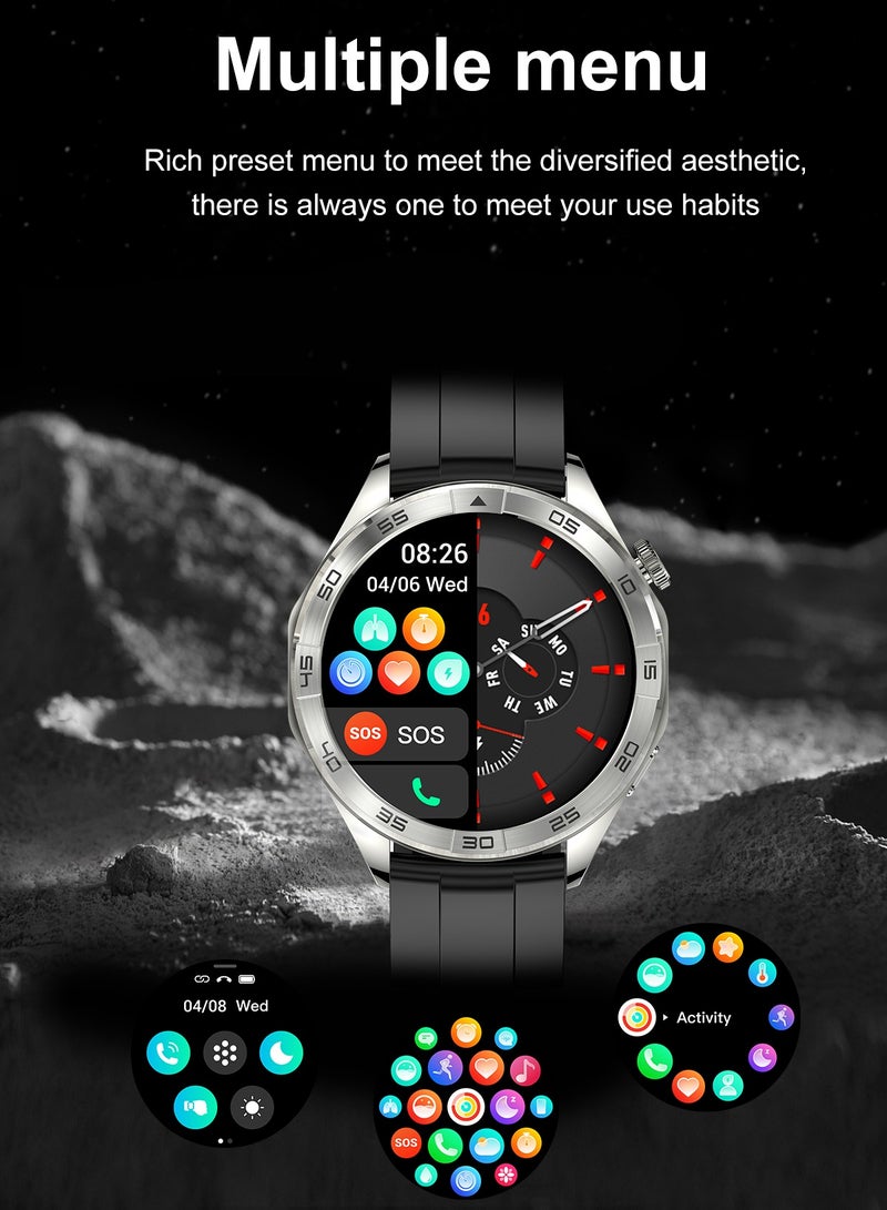 RollsTimi  Men's smart watches have a full touch screen, voice chat, heart rate, sleep monitoring, etc.Waterproof watch, Bluetooth pairing Android and iOS, sports watch, outdoor watch - Image 5