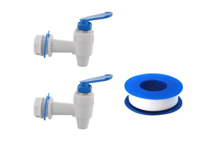 2 Pcs RO Tap and 1Piece Teflon Tape Combo Suitable for All RO Filters and Teflon Tape for Leak Proof  - Image 1