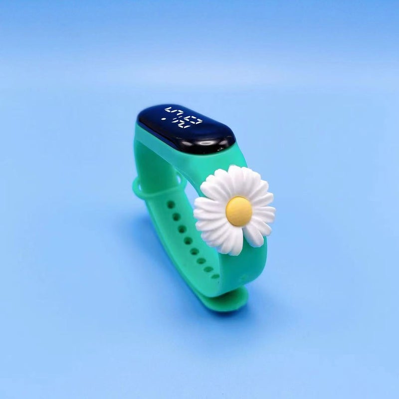 Crayon Shin-chan LED Waterproof Kids Watch Mint Green-Daisy