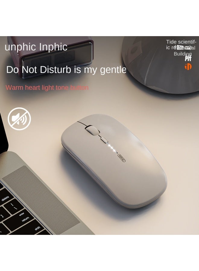 إنفيك Inphic M1p ماوس لاسلكي قابل لإعادة الشحن بلوتوث ثلاثي الوضع صامت مكتبي لهواوي لينوفو أبل - Image 3