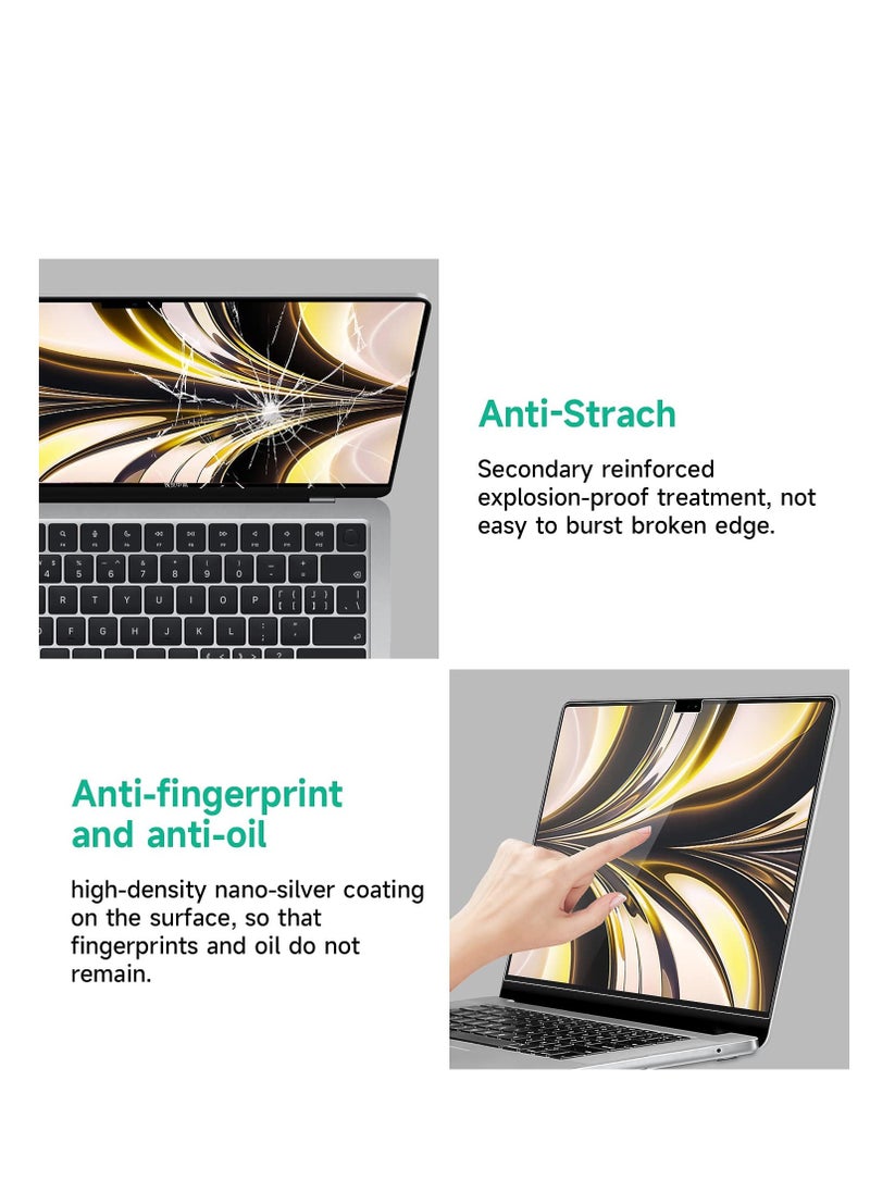 Generic 1Pack Screen Protector for MacBook Air 13.6 Inch M2/M3/M4 Chip A2681/A3113/A3240, Anti-Glare Film Matte, Anti-Fingerprint--Clear  - Image 4