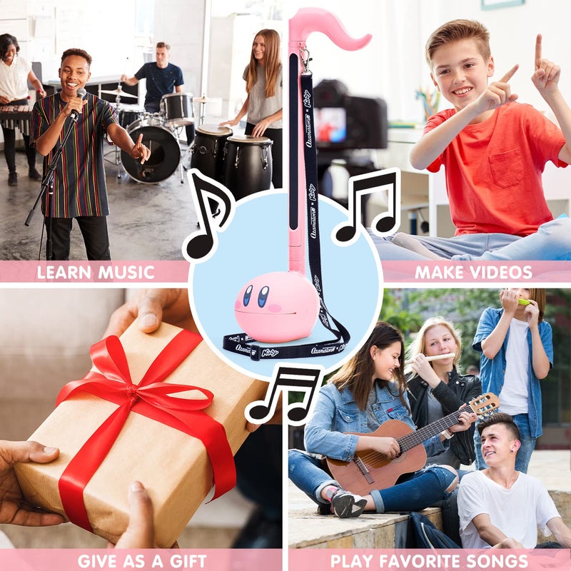 Otamatone Deluxe Japanese Musical Instrument Portable Music Synthesizer from Japan by Maywa Denki Studio Award Winning, Educational Fun Gift for Children, Teens & Adults - Kirby (English Manual) - Image 3
