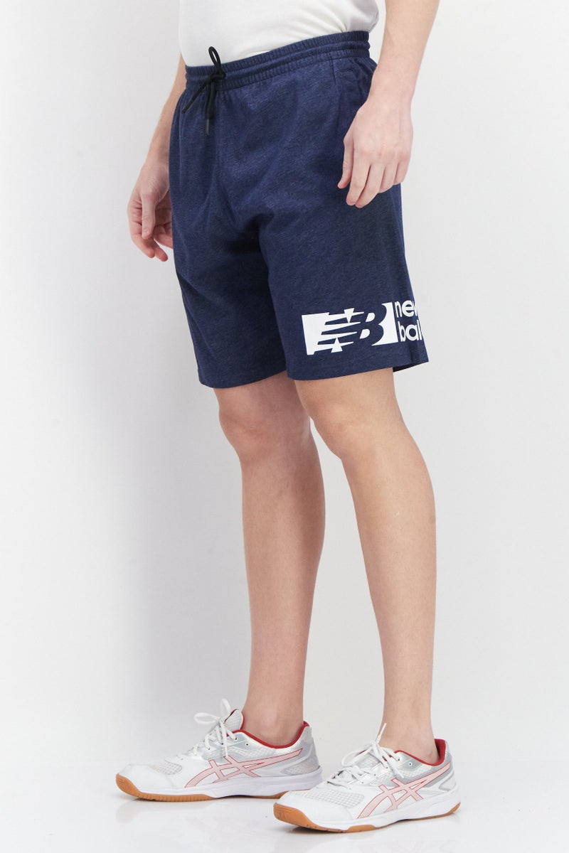 New Balance Men Sportswear Fit Training Shorts, Navy Blue - Image 2