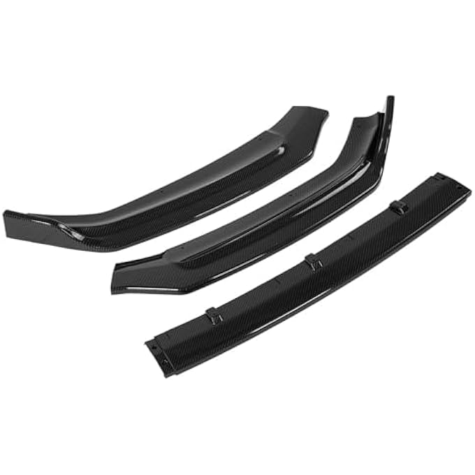 Brilluxa Bumper Canard, Lip Splitter Panel, Compatible with B9 2017-2018, Front Body Shovel Set, Car Aerodynamic Trim (Carbon Fiber Pattern) - Image 3