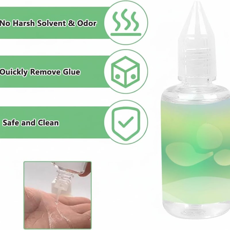 Tape Remover for Hair Extensions & Lace Front Wigs, Quick-Effect Non-Greasy Remover for Tape Extensions, Hair Replacement & Poly Hairpieces - Image 4