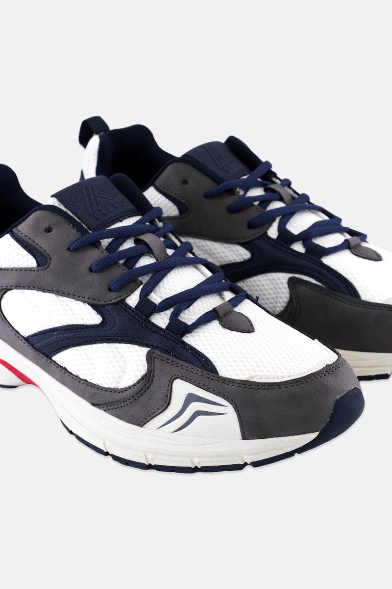 RBX Men Textile Upper Lace Up Shoes, White - Image 3