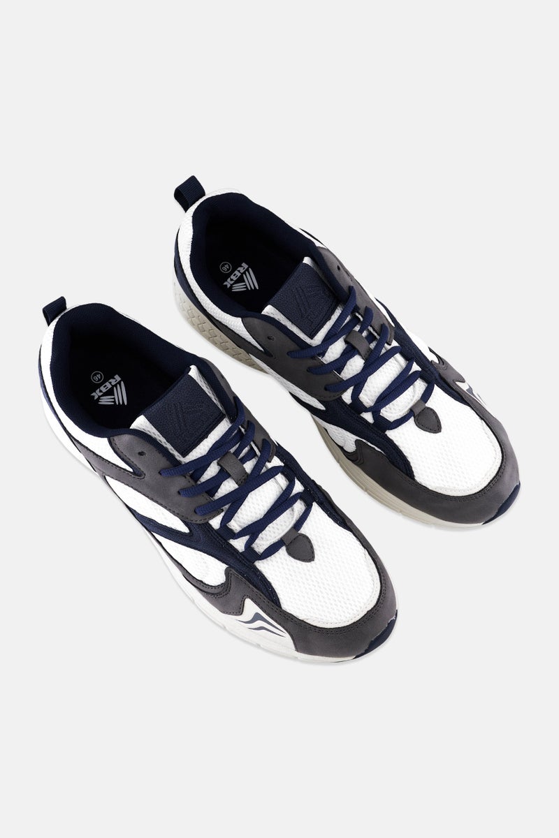 RBX Men Textile Upper Lace Up Shoes, White - Image 4