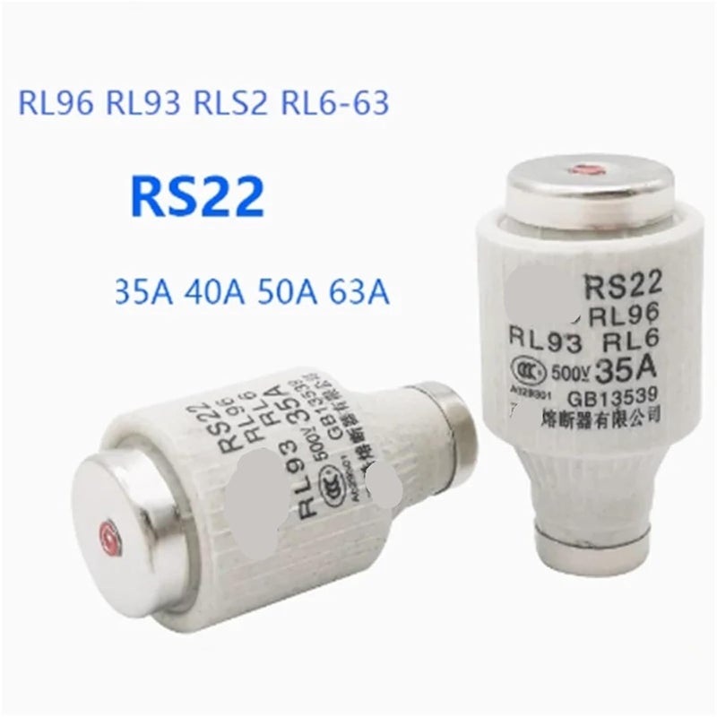 RS22 Spiral Fuse 20 Pieces 35A 500V 50KA Ceramic RL96 RL93 RL6 E33 DIII RLS2 - Image 3