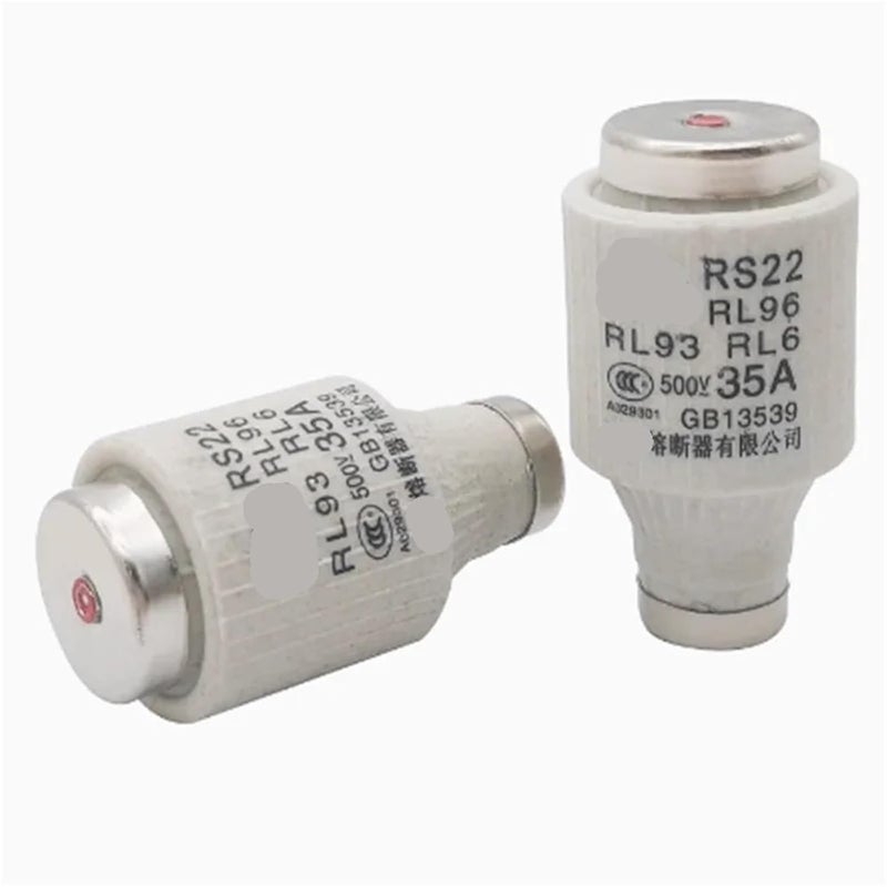 RS22 Spiral Fuse 20 Pieces 35A 500V 50KA Ceramic RL96 RL93 RL6 E33 DIII RLS2 - Image 1