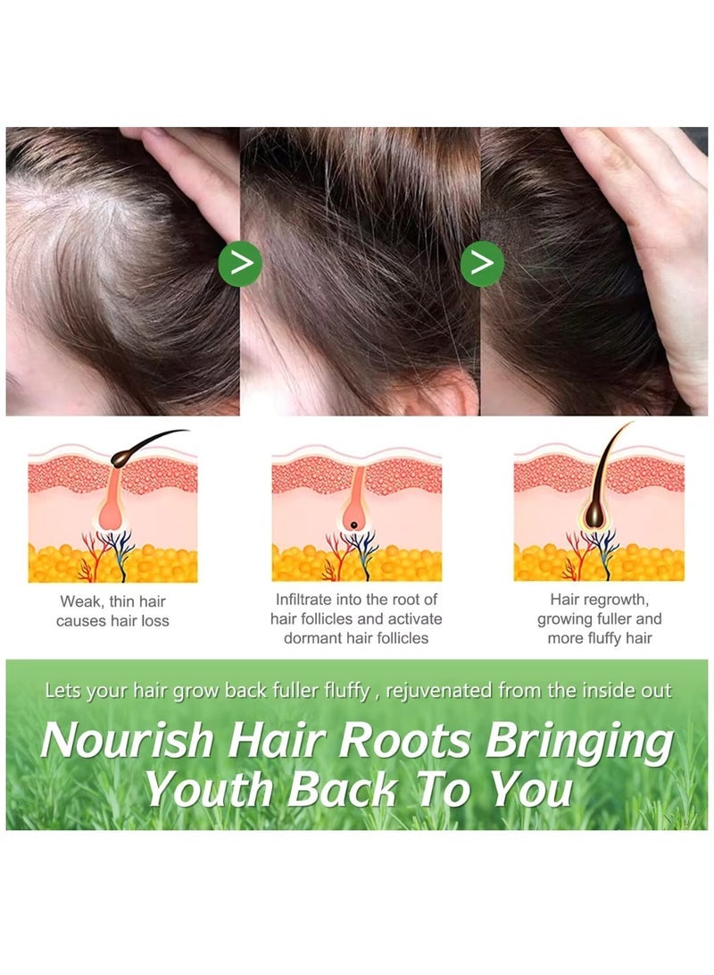 ELBBUB 120ml Rosemary Essential Oil for Hair Growth Pure Organic Rosemary Oil for Dry Damaged Hair and Growth Hair Scalp Oil Pure and Natural Premium Quality Oil Hair Loss Treatment Oil for Men and Women - Image 5