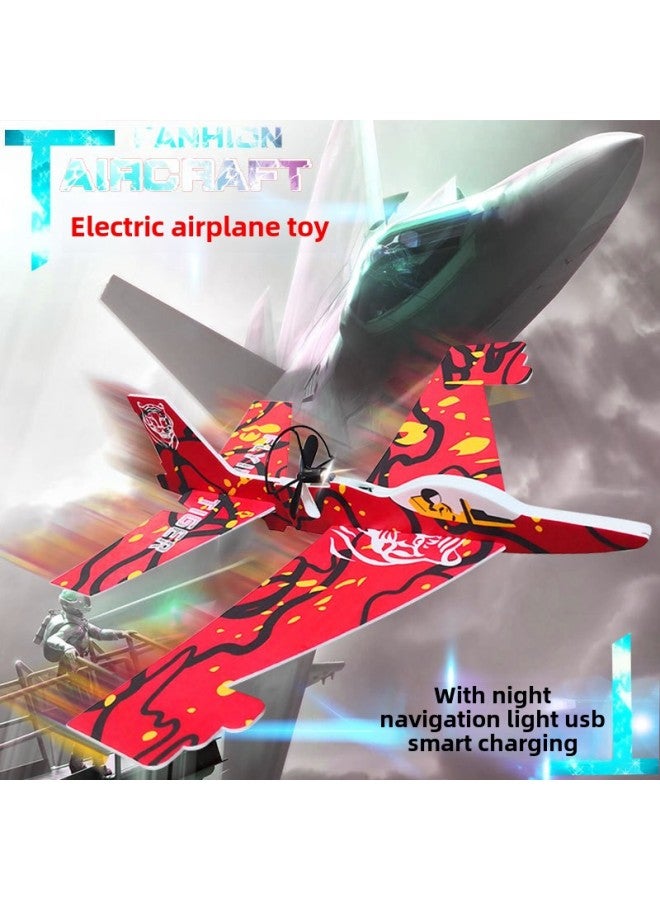Su 35 Su 27 Electric Aircraft C919 Hand Throwing Glider Airplane Model Children's Aircraft Supply-Color:Extra-large Trainer 40cm (with Lights)  - Image 3