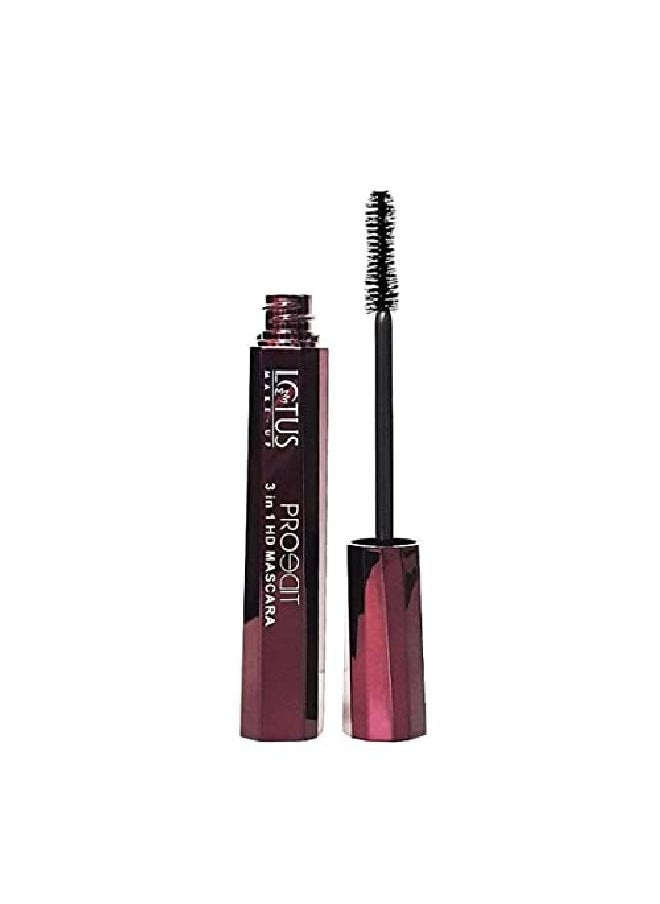 Lotus Makeup Makeup Proedit 3 In 1 Hd Mascara | Smudge Proof | Lengthening & Curling | 10G Black  - Image 2