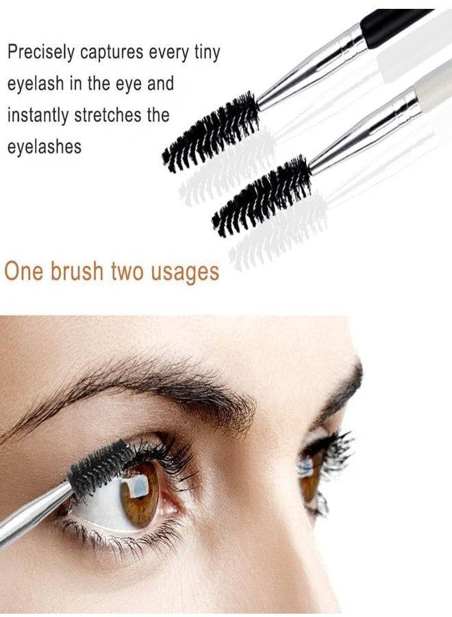 Gugzy Double-end Eyelash Comb Separator Mascara Lift Curl Metal Beauty Eyes Makeup Tool Eyelashes Comb, Eyelash Comb, Mascara Brush, Eye Makeup Tool, Mascara Curl, Eye Makeup Brush (White Silver) - Image 4