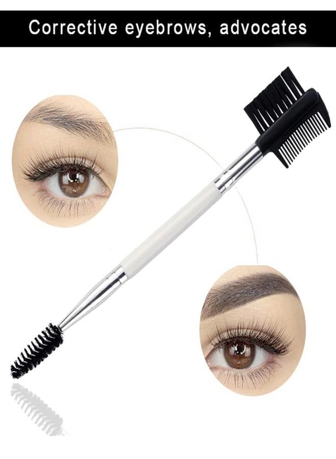 Gugzy Double-end Eyelash Comb Separator Mascara Lift Curl Metal Beauty Eyes Makeup Tool Eyelashes Comb, Eyelash Comb, Mascara Brush, Eye Makeup Tool, Mascara Curl, Eye Makeup Brush (White Silver) - Image 5