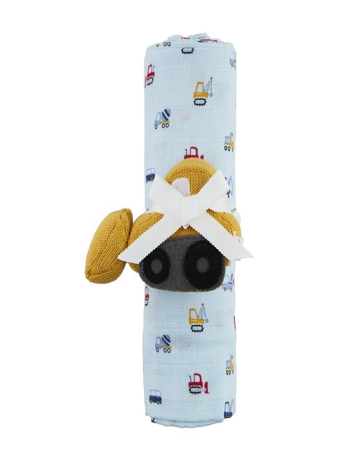Mud Pie Children's Car Swaddle and Rattle