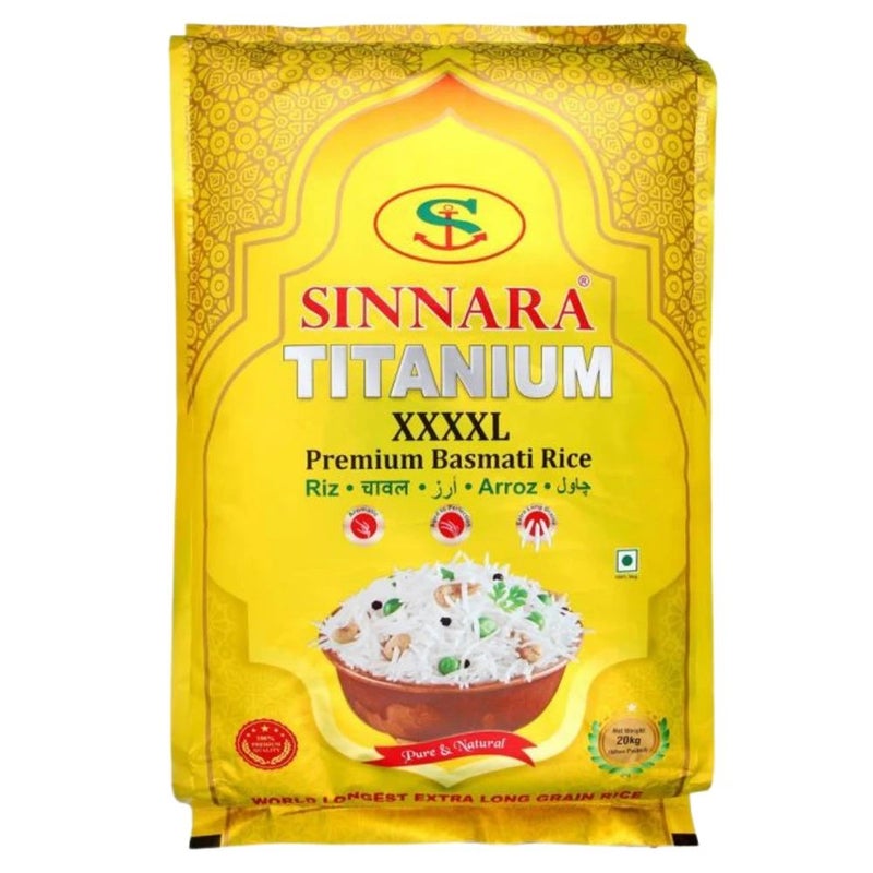 أرز بسمتي فاخر سينارا تيتانيوم XXXXL - 6 كجم