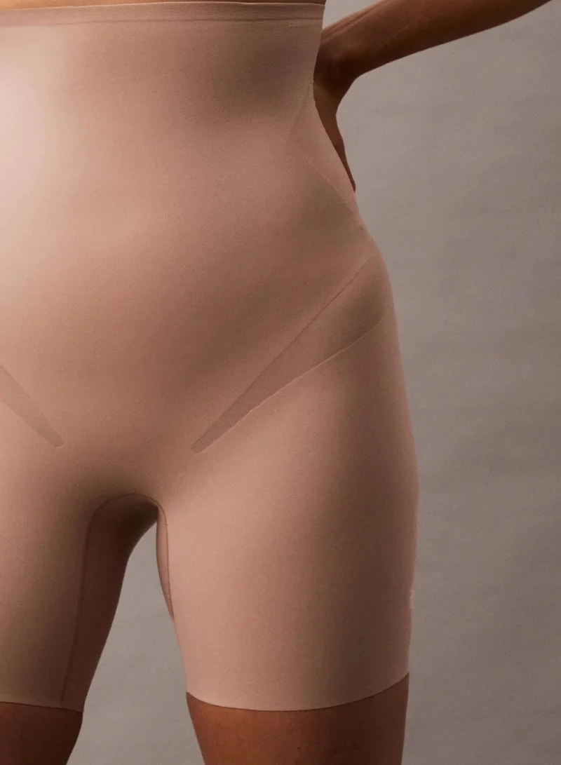 Calvin Klein Cedar High Waisted Shapewear Shorts - Stay Put Stretch for Women | Best Price UAE