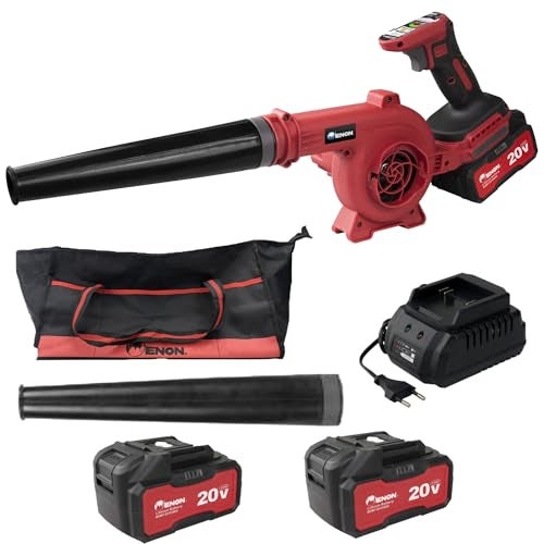 ENON Cordless Air Blower 20V, 2 in 1 Portable Blower & Vacuum, Multipurpose Long Leaf Battery Powered Handheld with Variable Speed for Gardening Works, Car Cleaning, Dust Cleaning (XE-CD6502) - Image 1