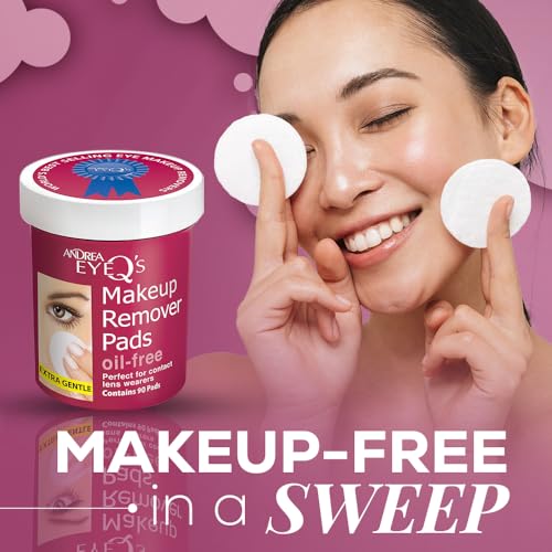Andrea Eye Qs Oilfree Eye Makeup Remover Pads 65Count Pack of 3 - Image 5