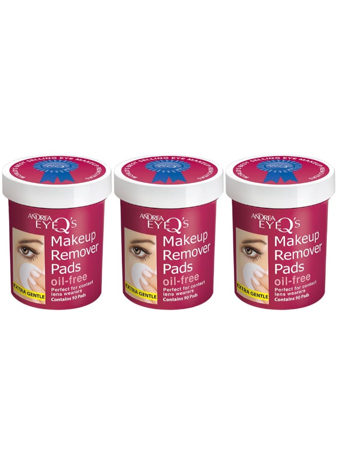 Andrea Eye Qs Oilfree Eye Makeup Remover Pads 65Count Pack of 3 - Image 3