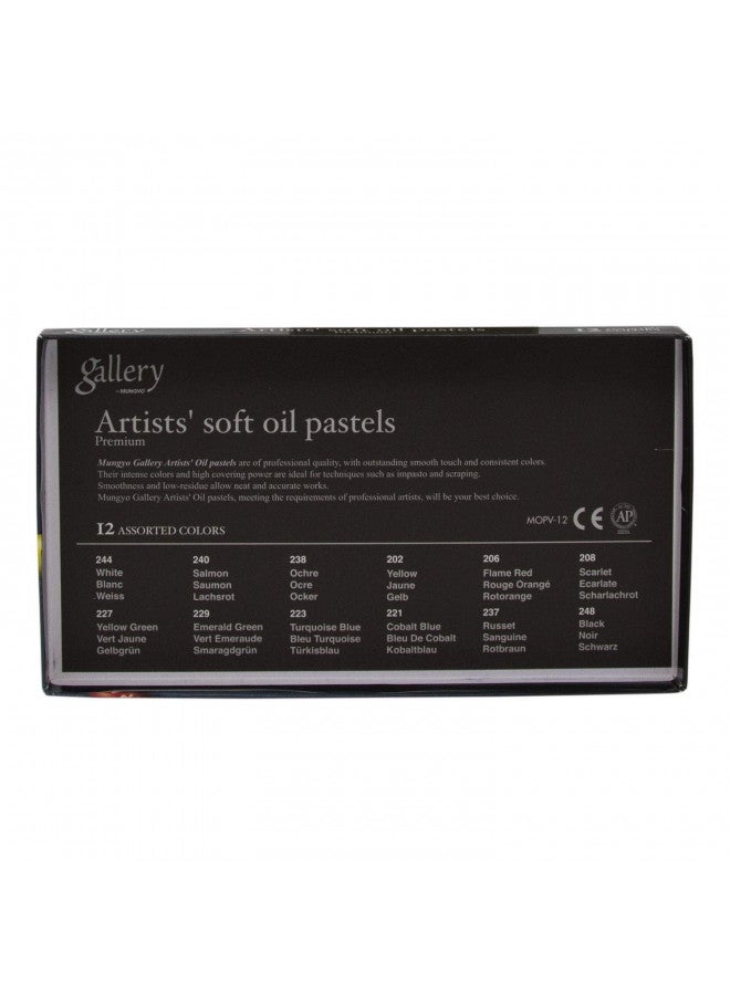 Mungyo Gallery Soft Oil Pastels Set of 12 - Assorted Colors - Image 3