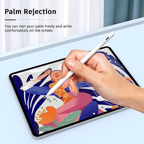 Mixoo Stylus Pen for iPad 2018-2024, 15 mins Fast Charge Apple Pen iPad Pencil with Palm Rejection and Tilt Sensitivity, Compatible with iPad Pro 11/12.9/13in, iPad 6/7/8/9/10, iPad Air 3/4/5, iPad Mini 5/6 - Image 5