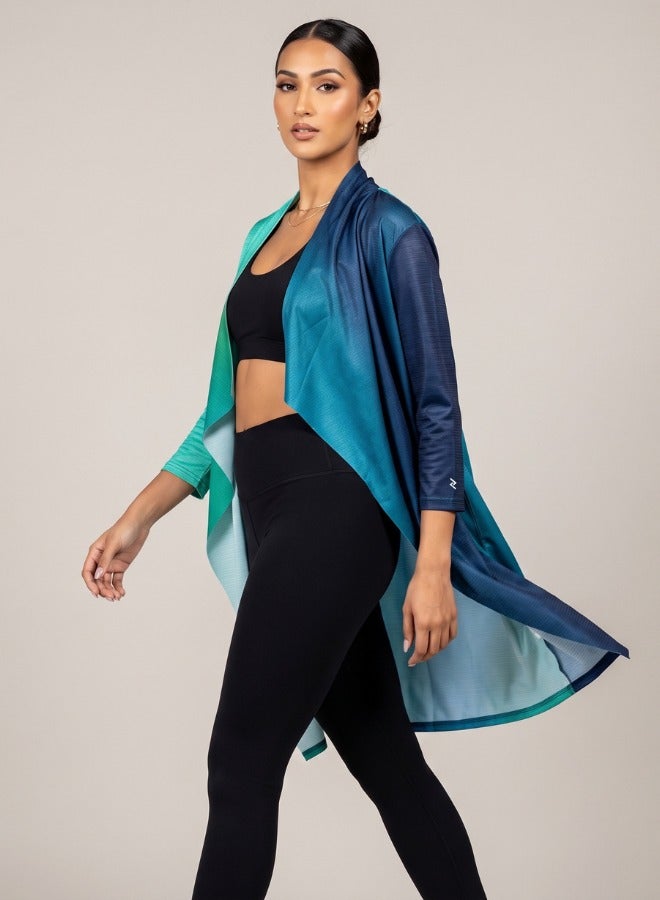 ZAECY Women's Loose-Fit Printed Shrug - Image 1