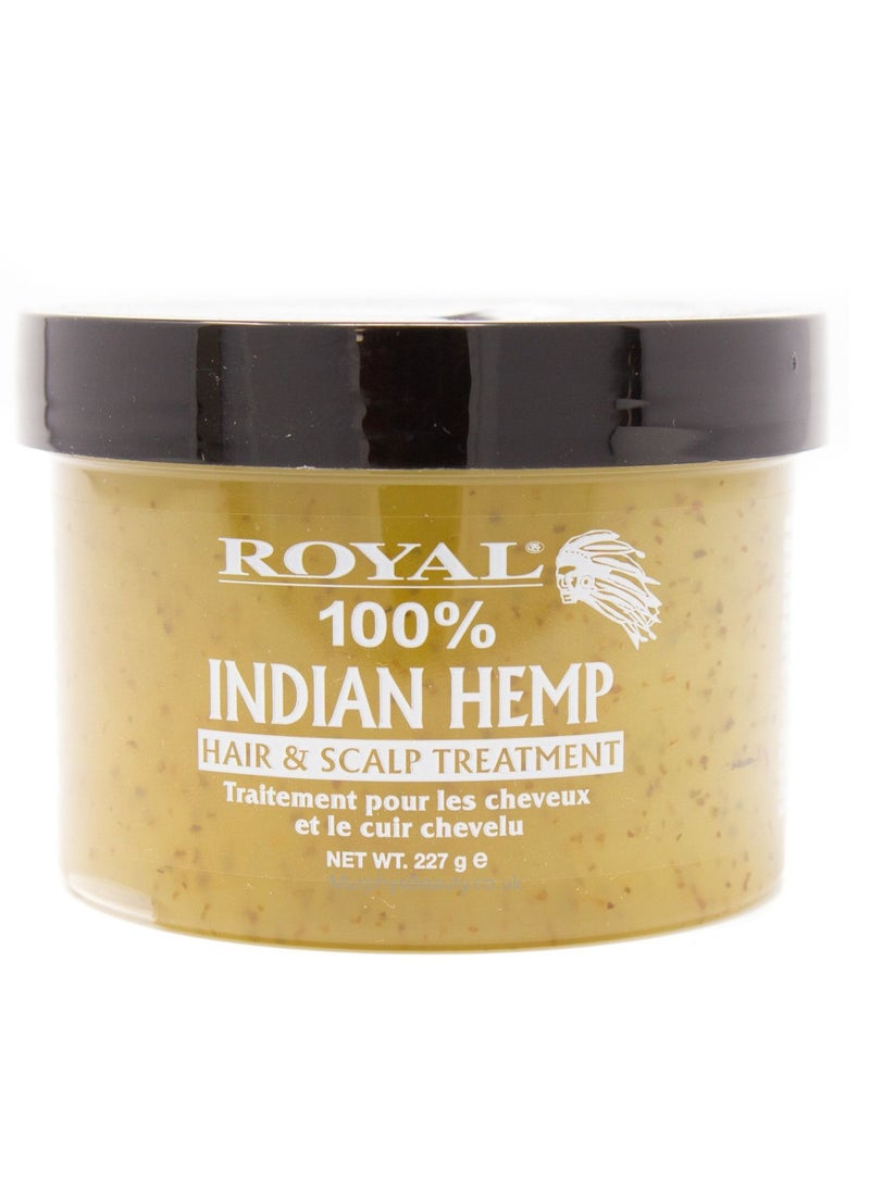 Royal 100% Indian Hemp Hair & Scalp Treatment 8oz - Smooth, Soften and Moisturize 227g