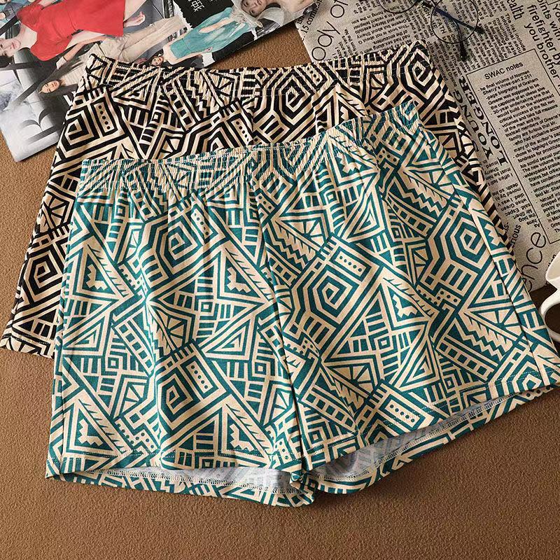 Men'S Underwear Arrow Pants American Breathable Retro Geometric Print Four-Corner Loose Home Casual Boxer Shorts - Image 2