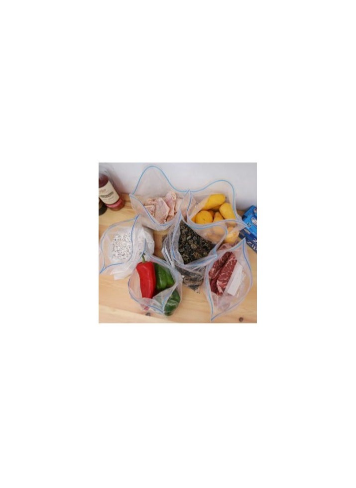 Spaceshoop Clear Resealable Freezer Bag 20pcs Food Storage Beg Plastik  - Image 4