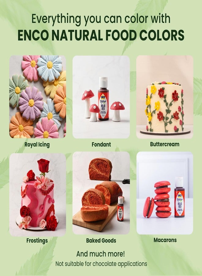 ENCO Natural Food Coloring Gel No artifitial dyes - Vibrant colors for Icing, Buttercream, Fondant (1.41 Ounce (Pack of 1), Amarillo) - Image 5